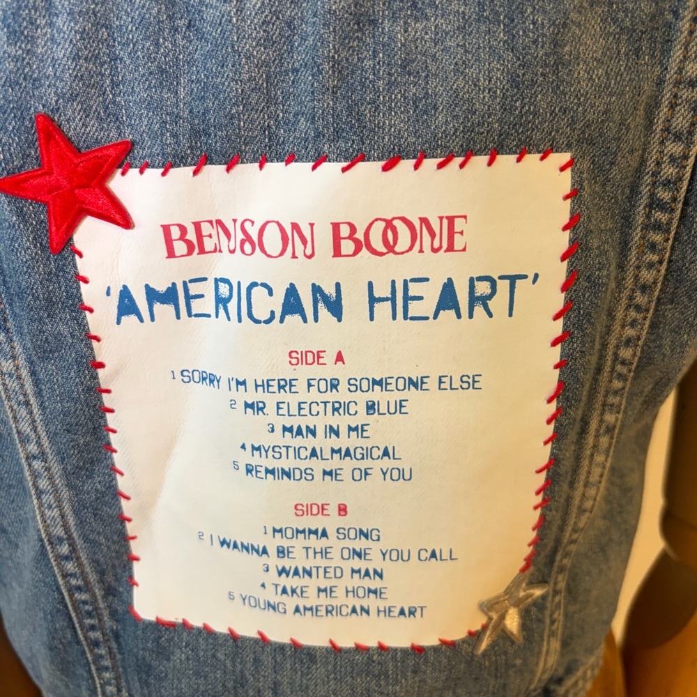 Wild Fable x Benson Boone Denim Vest - American Heart - Size S - Picture 11 of 14